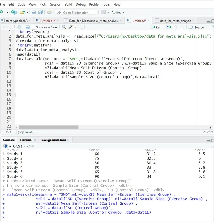 Calculate Effect Sizes