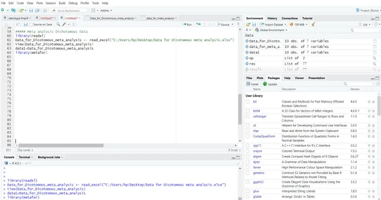 Load Packages and Data in R Software