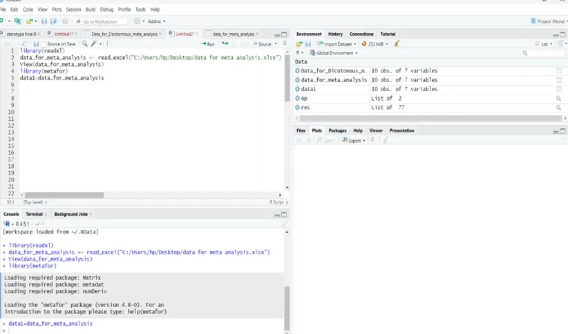 Load Packages and Data in R Software