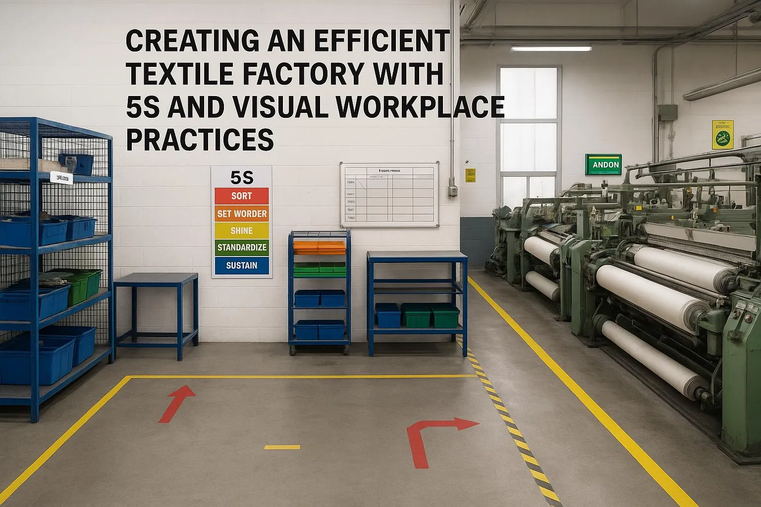 5S and visual workplace in textile industry