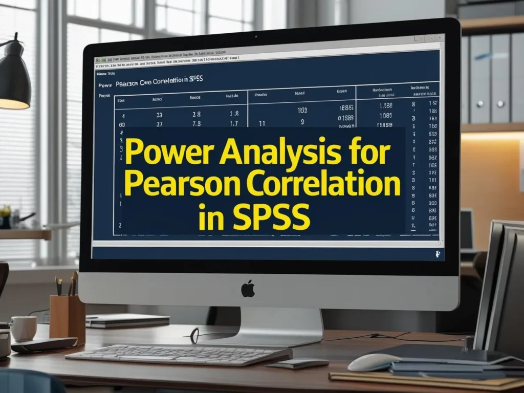 Power Analysis for Pearson Correlation in SPSS