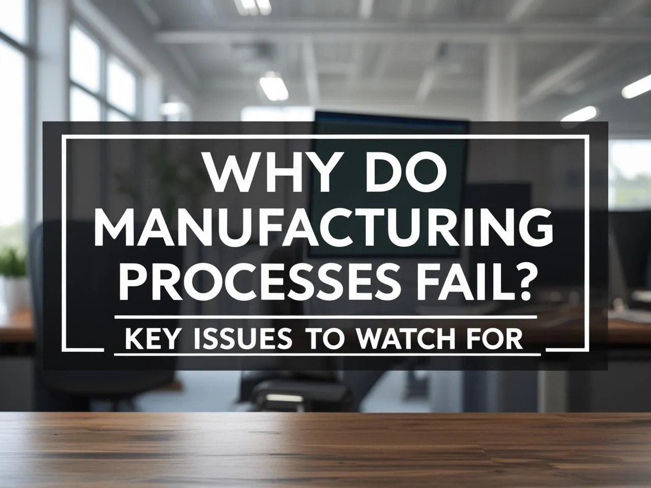 why manufacturing processes fail