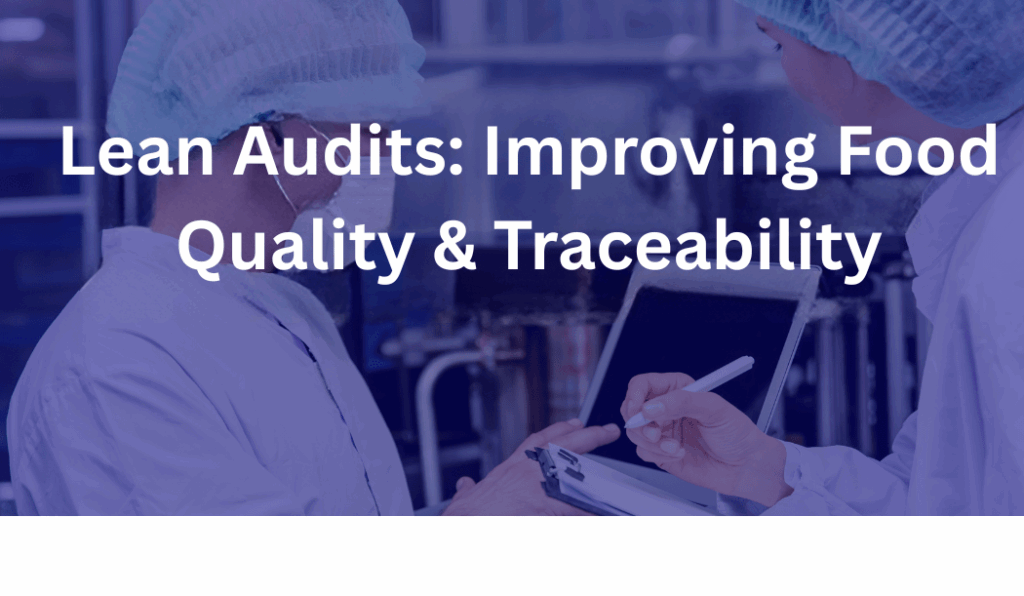 Lean Audits for Food Quality and Traceability