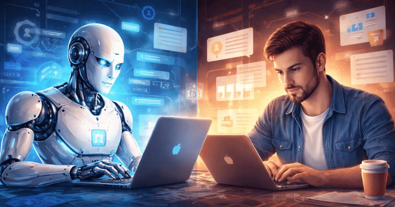 AI Content vs Human Content.