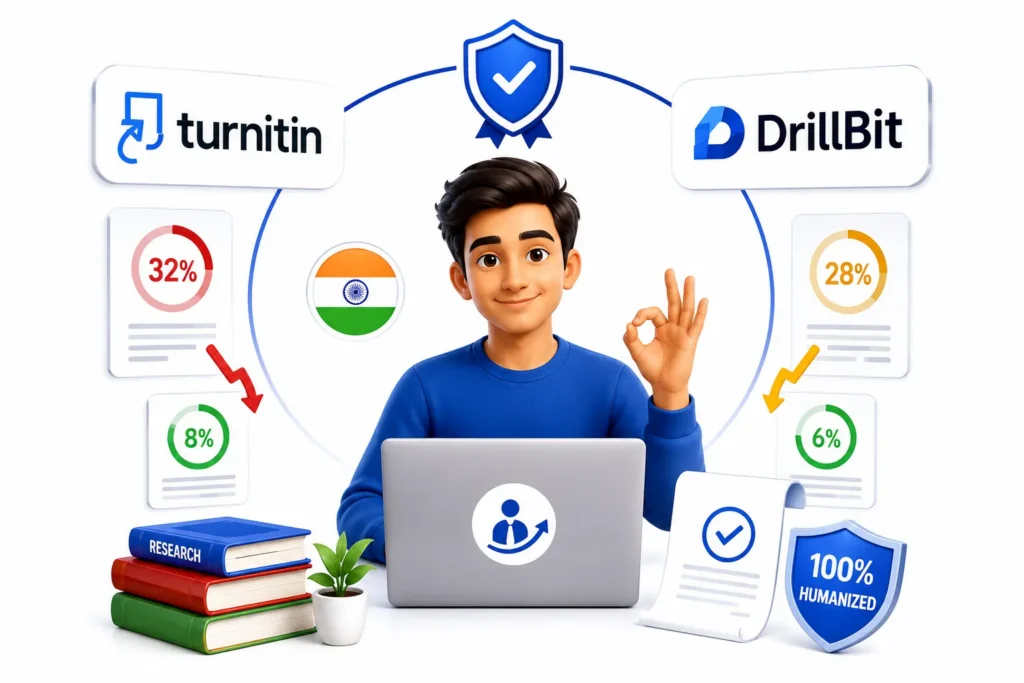 Reduce Turnitin and DrillBit Similarity Score in India