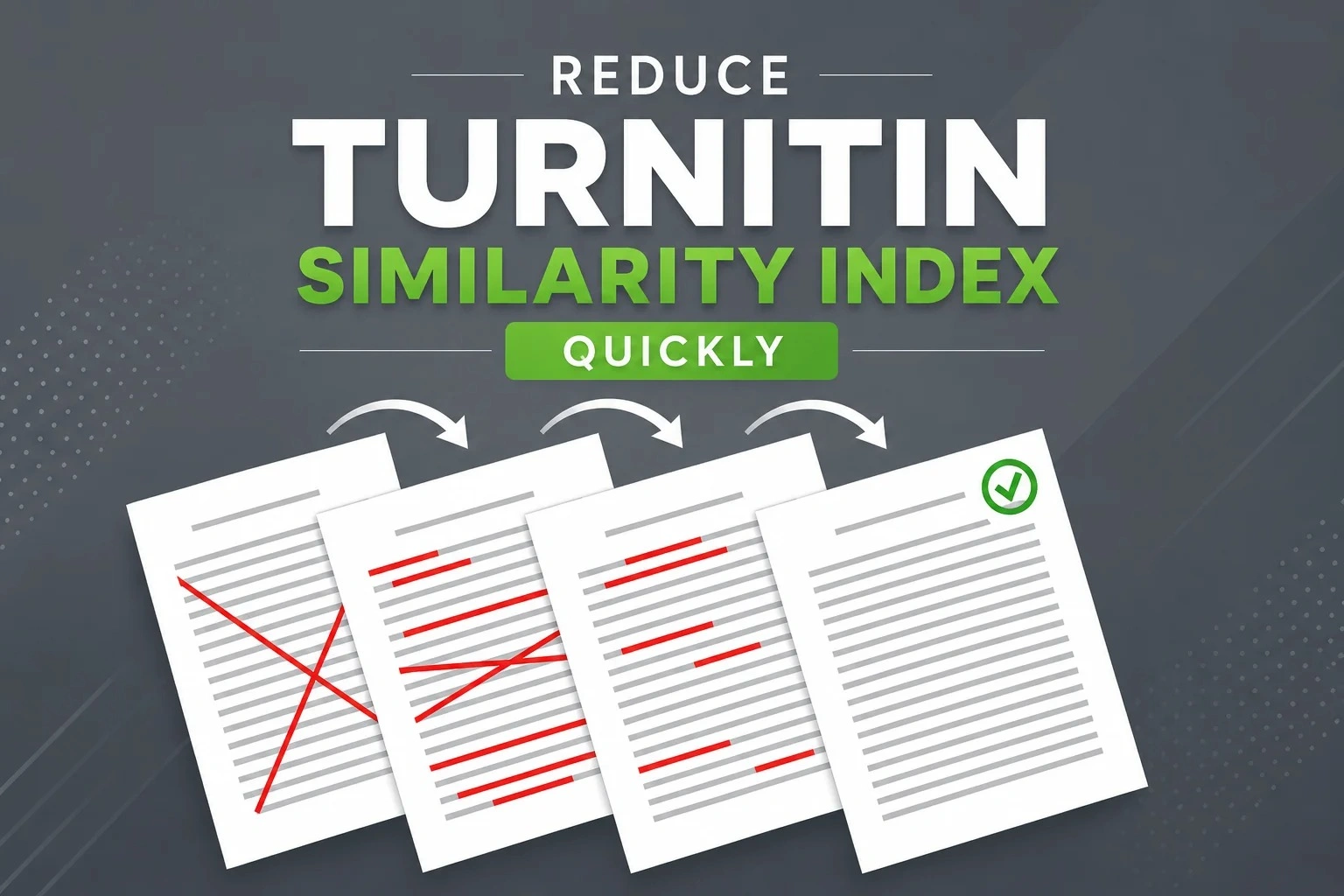 How to Reduce Turnitin Similarity Index