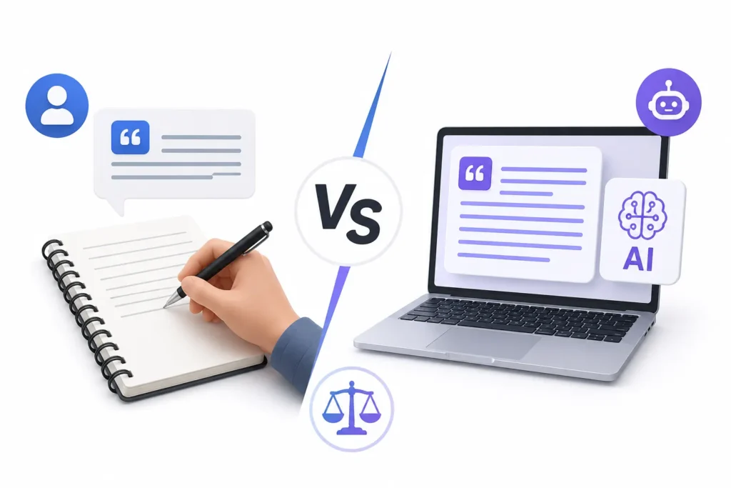 Manual vs AI-Based Paraphrasing