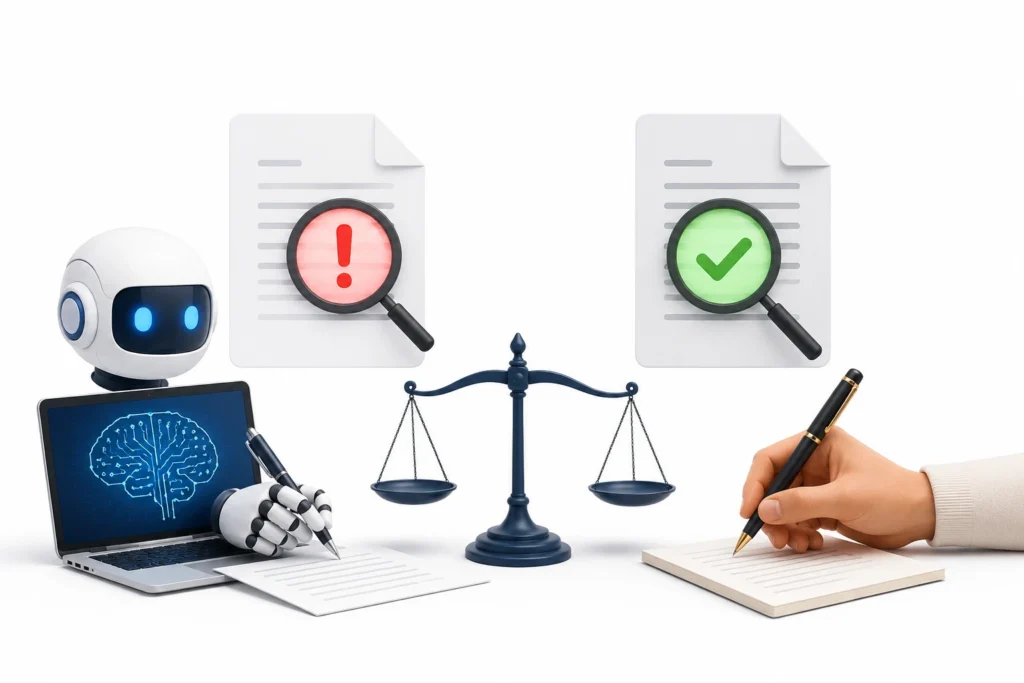 Turnitin AI Detection vs Human Writing