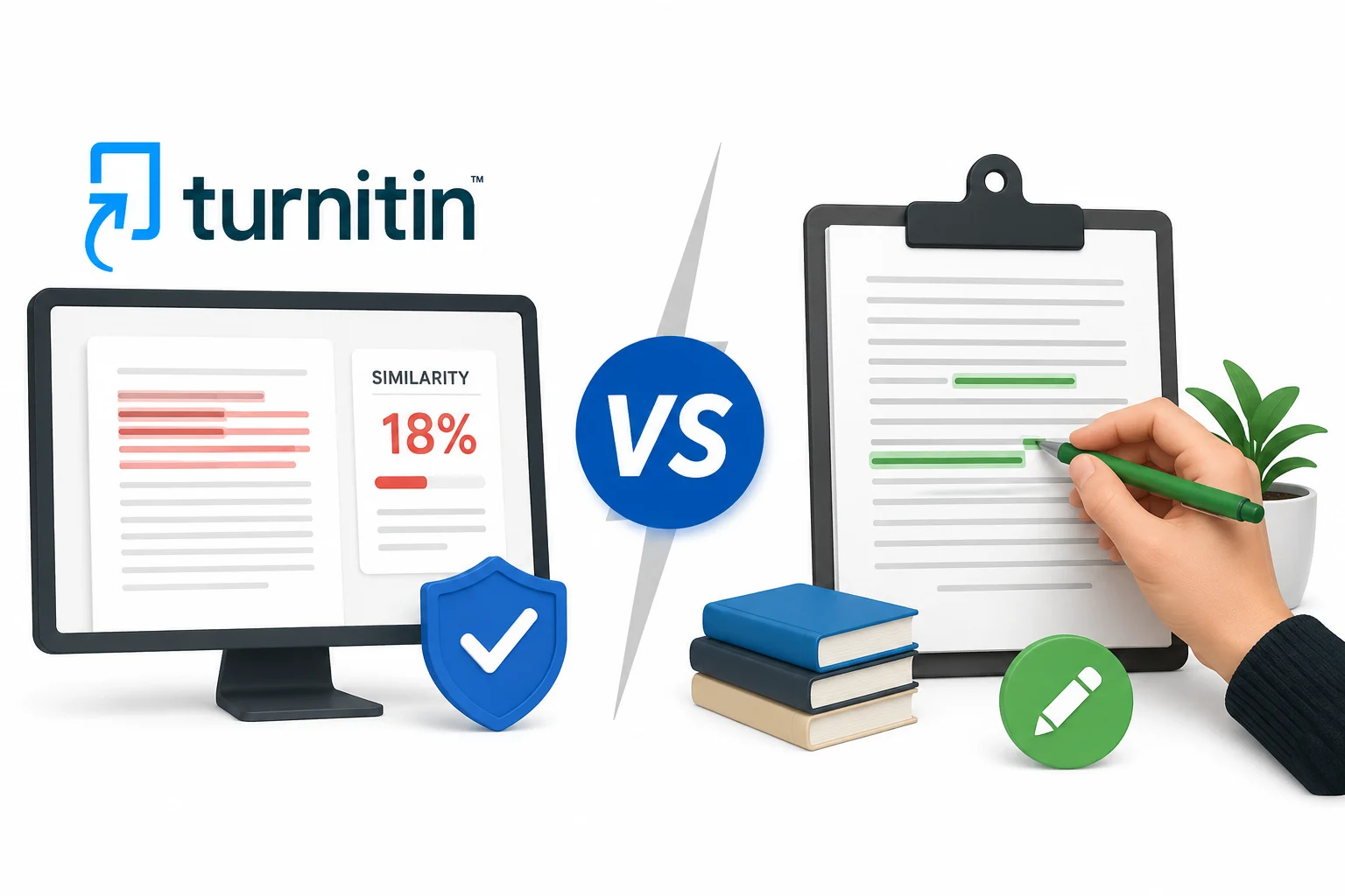 Turnitin vs Manual Editing