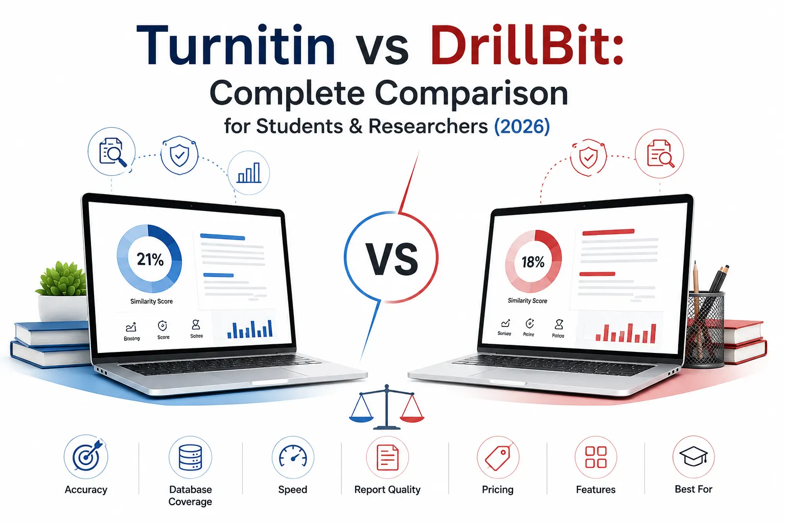 Turnitin vs DrillBit: Complete Comparison for Students & Researchers (2026)
