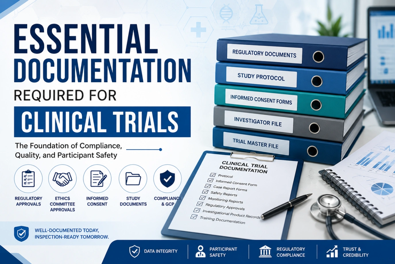 Essential Documentation Required for Clinical Trials
