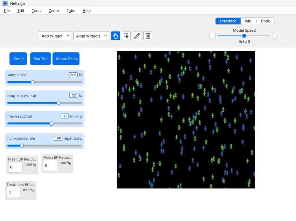 Monte Carlo Simulation in NetLogo